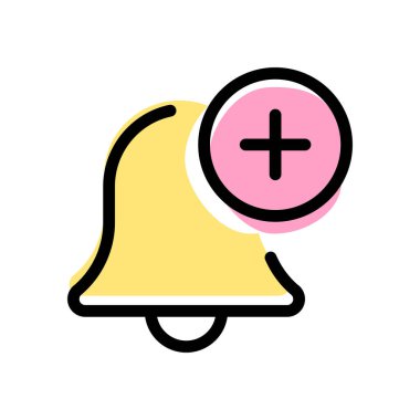 Beyaz arkaplanda izole edilmiş aygıtlara yeni alarm ekle. Tasarımınız için kullanılabilir.