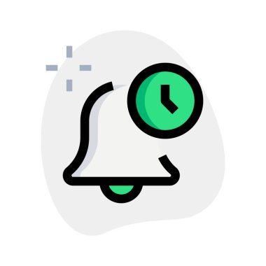 Zamanlayıcı ve çan logosu olan taşınabilir aygıtlardaki bir alarmı ertele