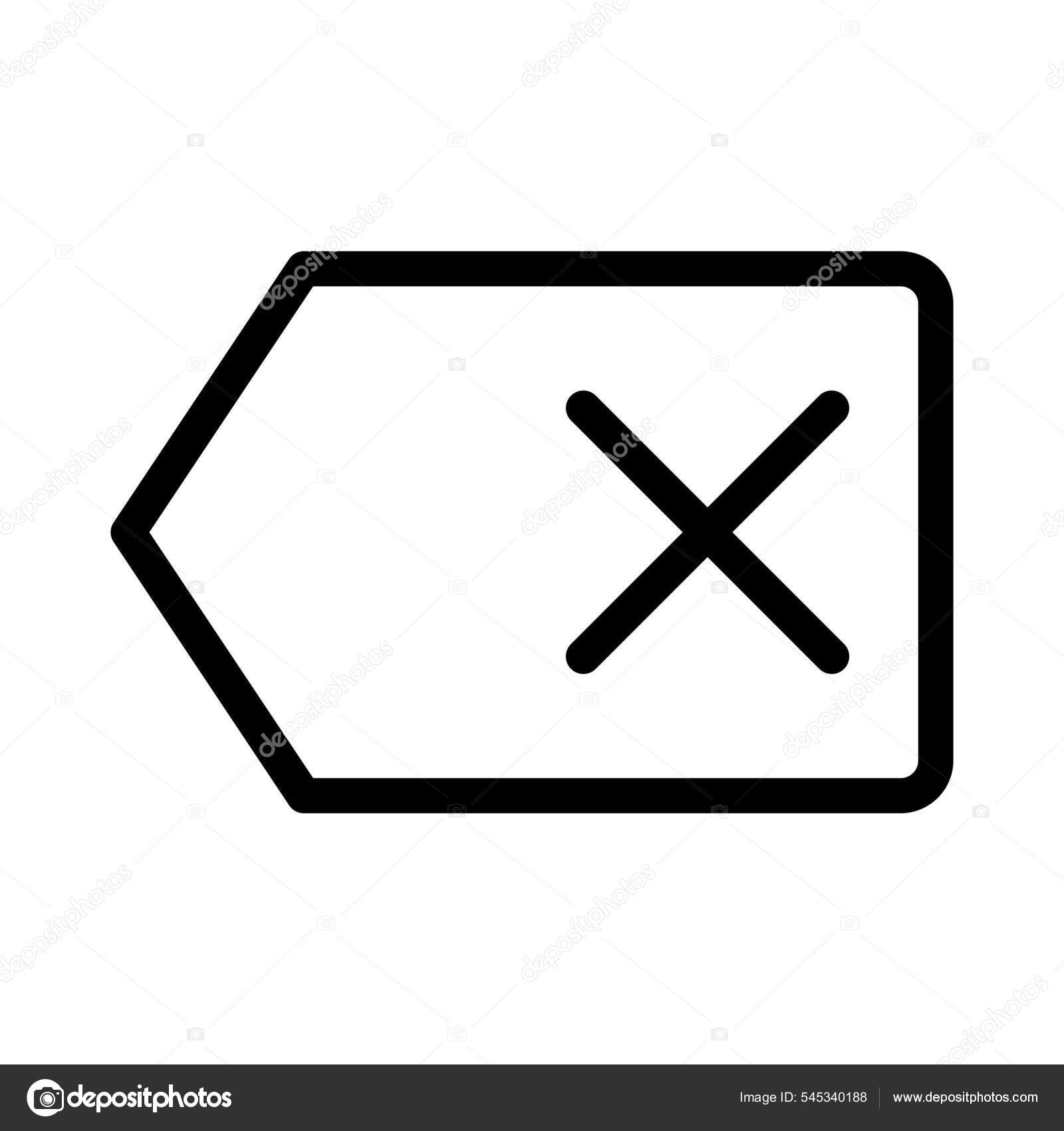 Backspace Function Key Computer Keyboard Layout Stock Vector Image by