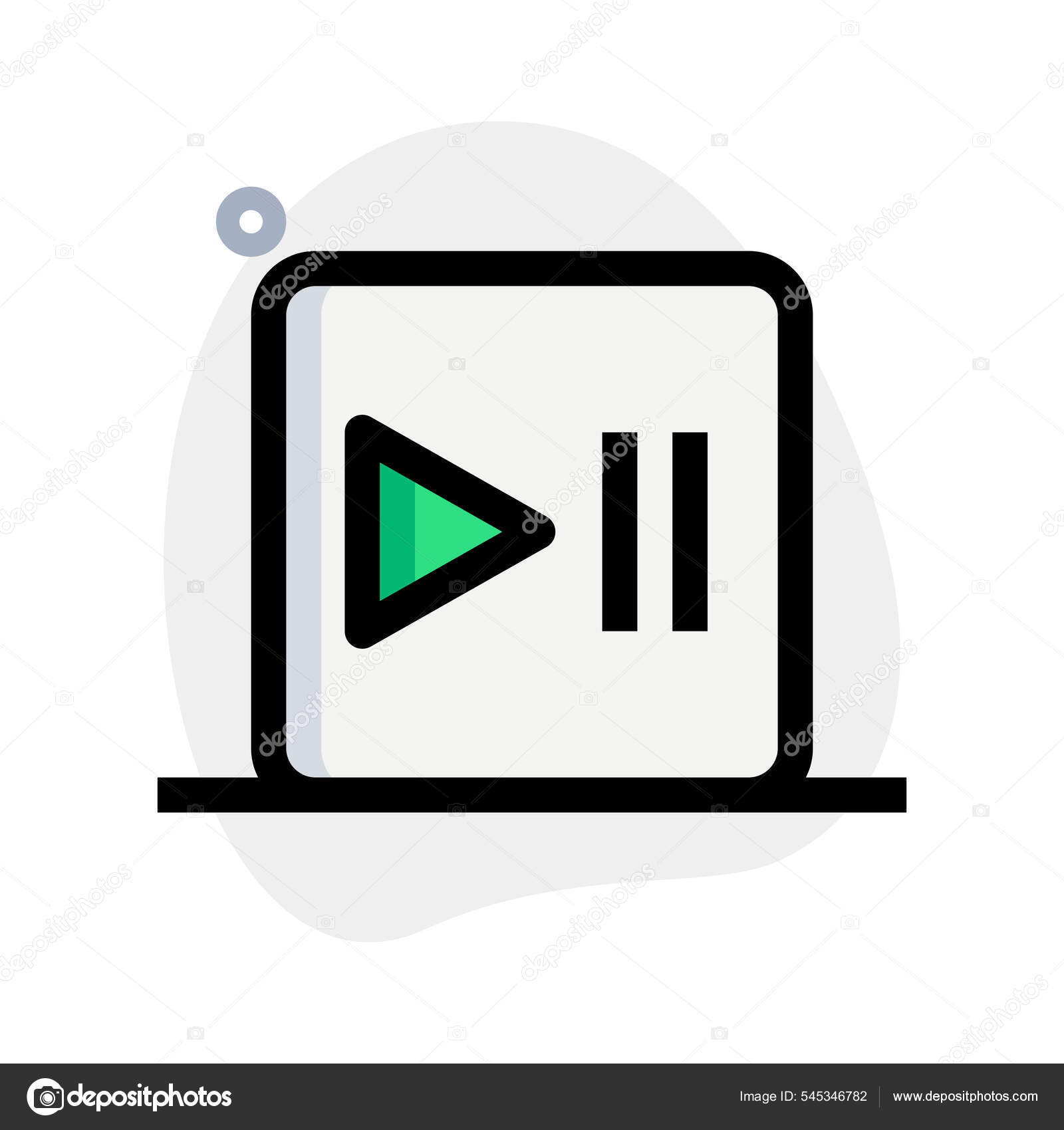 Play Pause Single Key Multiple Function Button Stock Vector Image by ...