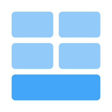 Alt çubuk menüsü düzenine sahip çoklu ekran