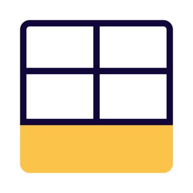 Alt çubuk menüsü düzenine sahip çoklu ekran