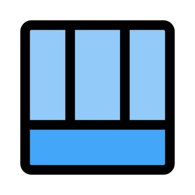 Birden fazla kesit düzenine sahip alt merkezli ızgara tasarım çerçevesi