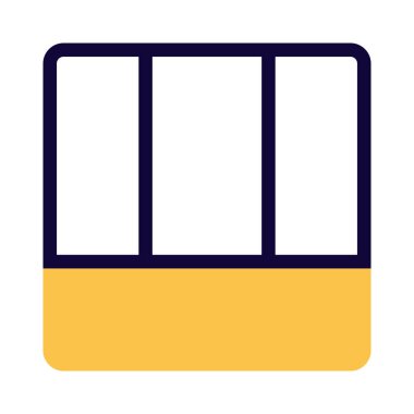 Birden fazla kesit düzenine sahip alt merkezli ızgara tasarım çerçevesi