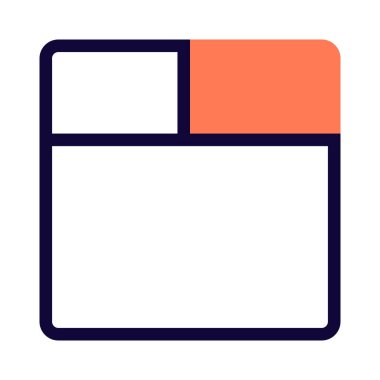 Üst bölümün alt içerik bölümü ızgarası