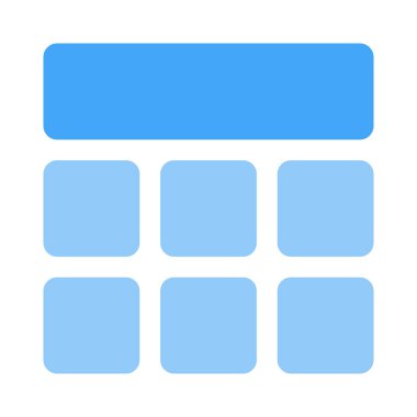 Alt çerçeve şablon düzenine sahip üst çubuk