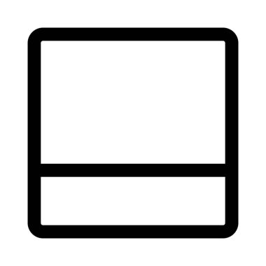 Üst büyütülmüş çerçeveli alt yatay ızgara