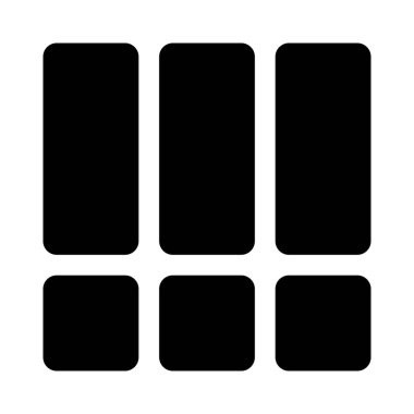 Alt bölünmüş bölümü olan üst sütun ızgarası