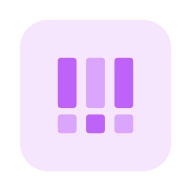 Ünlem işaretli kutular içeren dikey çubuklar