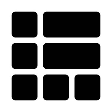 Çerçevede fayans düzeniyle karışık boyut bölümü