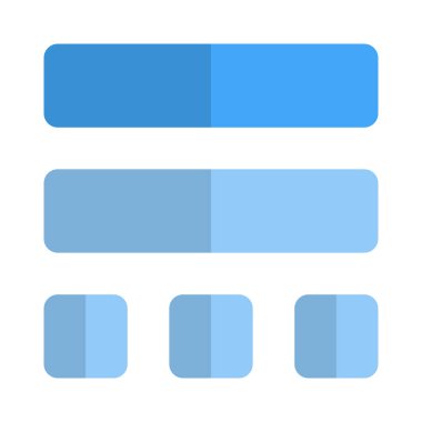 Üst geniş katmanlı alt küçük resim ızgarası