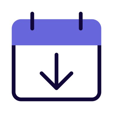 Yeni yıl takvimini aşağı ok ile indir