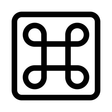 Temel fonksiyon anahtarı için Macintosh komut logotype