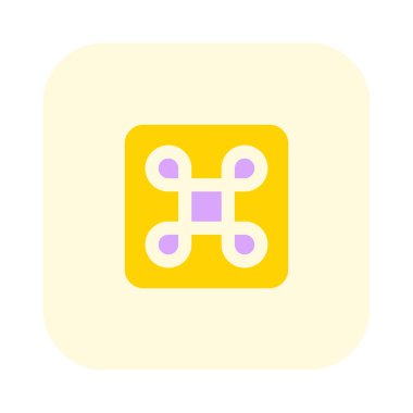 Temel fonksiyon anahtarı için Macintosh komut logotype