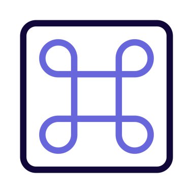 Temel fonksiyon anahtarı için Macintosh komut logotype