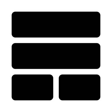 Çoklu bölünmüş bölümü olan üst çubuk sütunu