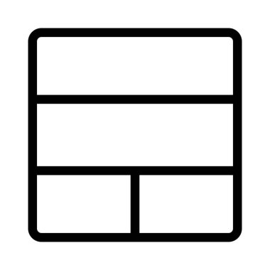 Çoklu bölünmüş bölümü olan üst çubuk sütunu