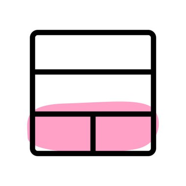 Çoklu bölünmüş bölümü olan üst çubuk sütunu