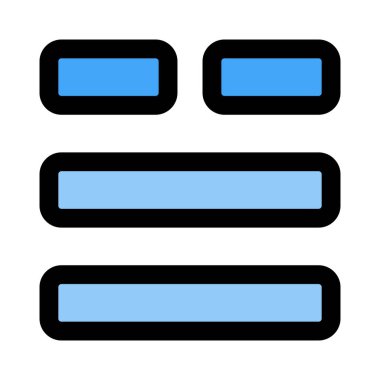 Çift içerikli alt yatay çubuklar ve bölünmüş ekran