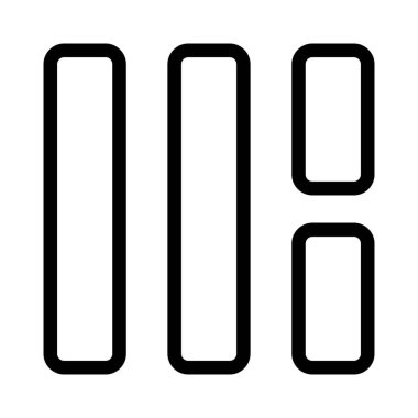 Bölünmüş ekranlı çift sol kenar parçacık çubuğu