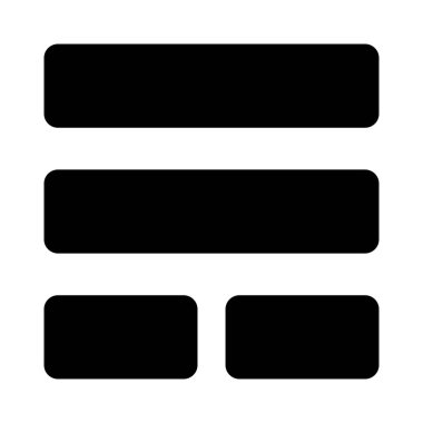 Çift taraflı yatay çubuk ve bölünmüş ekran