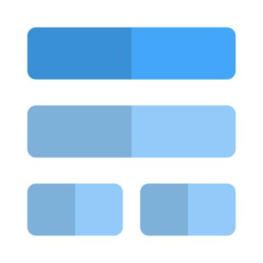 Çift taraflı yatay çubuk ve bölünmüş ekran