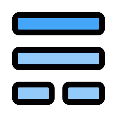 Çift taraflı yatay çubuk ve bölünmüş ekran