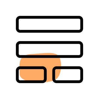 Çift taraflı yatay çubuk ve bölünmüş ekran