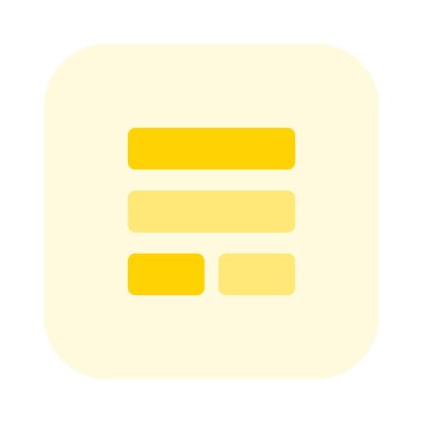 Çift taraflı yatay çubuk ve bölünmüş ekran