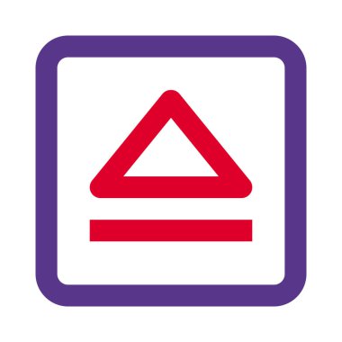 Sürücü düğmesi düzeninde disk atma sembolü