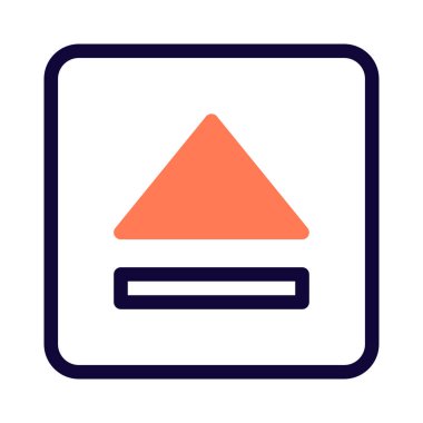 Sürücü düğmesi düzeninde disk atma sembolü