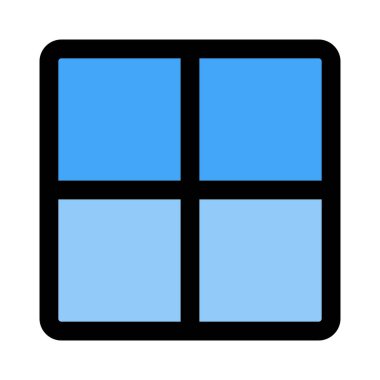 Kare bloklar şema şablon tasarımı