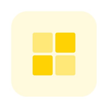 Kare bloklar şema şablon tasarımı