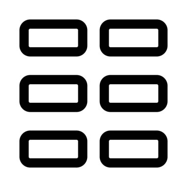 Döşeme şablonu düzeninde yatay blok ızgarası