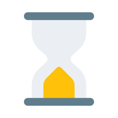 Şeffaf geleneksel kum saati ve hatırlatıcı