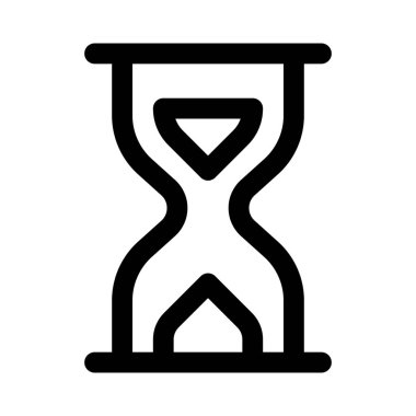 Sade arkaplanda izole edilmiş eski bir kum saati