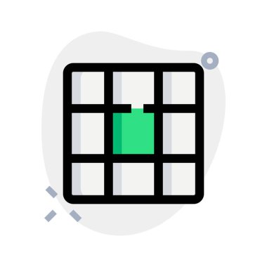 Kare kutular hücre ağ tasarım şablonu düzeni