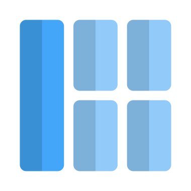 Dikey sütun tasarımlı sol çubuk düzeni