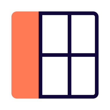 Dikey sütun tasarımlı sol çubuk düzeni