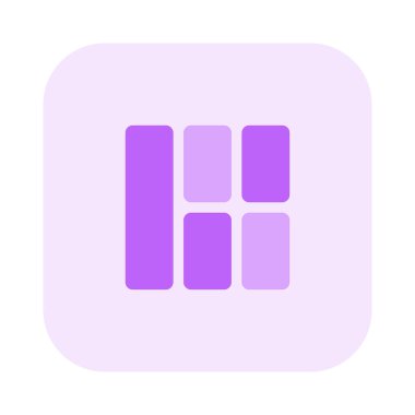 Dikey sütun tasarımlı sol çubuk düzeni