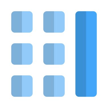 Dikey çubuk şeritli sol tuş paneli