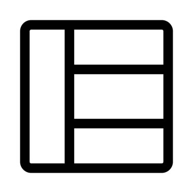 Yan satır katmanlı sol merkez düzeni