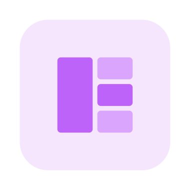 Sağ tarafta ızgaralar olan sol sütun