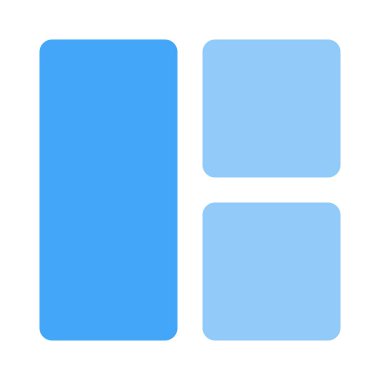 Sol çubuk dikey ızgaralı kare kutular