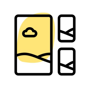 Resimler kolaj modern tasarım şablon şebekeleri düzeni