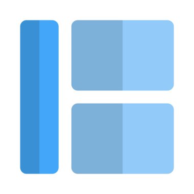 İçerik kutularıyla birlikte sol tarafta dikey panel