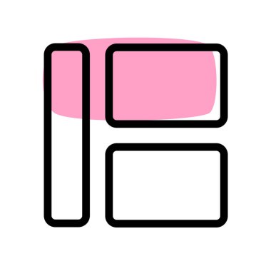 İçerik kutularıyla birlikte sol tarafta dikey panel