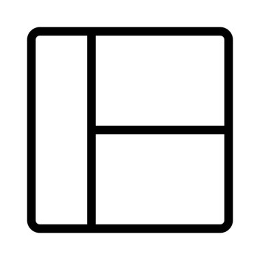 Sağ tarafında tükürük olan sol kenar çubuğu düzeni