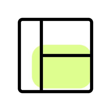 Sağ tarafında tükürük olan sol kenar çubuğu düzeni