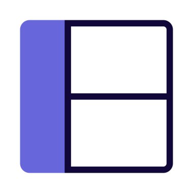 Sağ tarafında tükürük olan sol kenar çubuğu düzeni